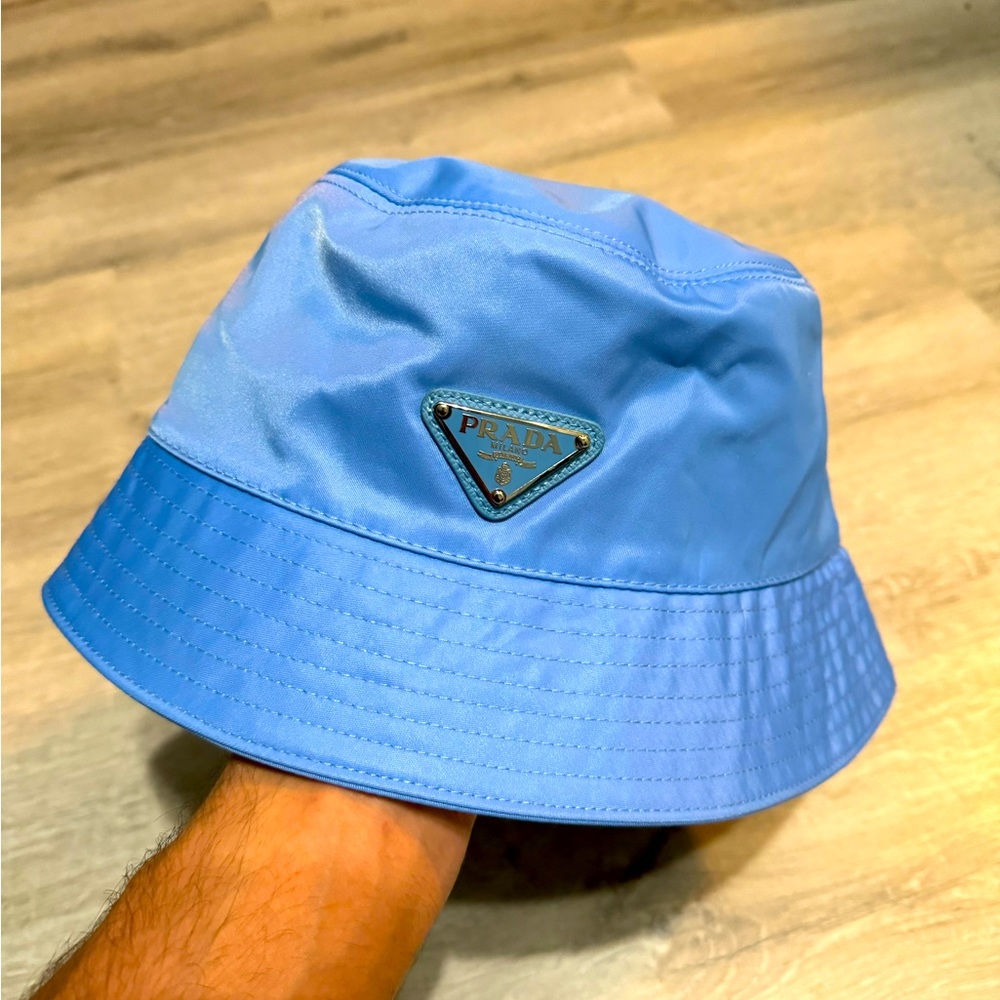 Prada Blue Bucket Hat